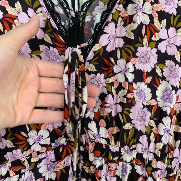 Johnny Was Jade Karisma Mixed jumpsuit Pink Black Floral Women’s Size Large - Picture 10 of 16